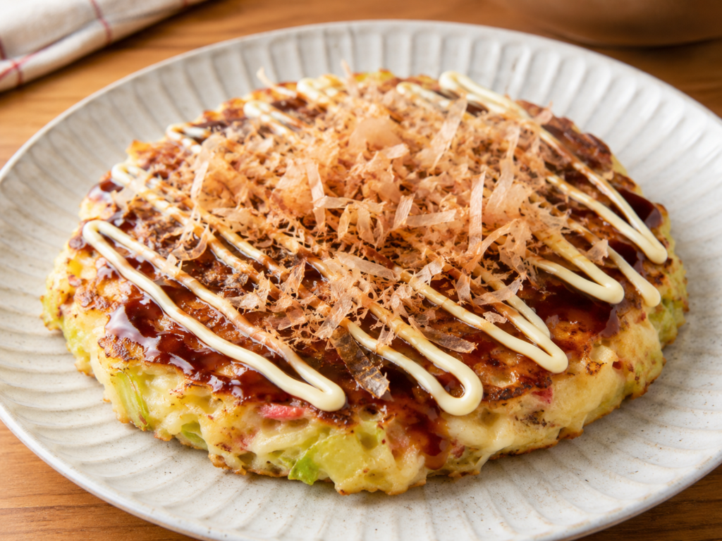 夏休みの昼ごはんにおすすめのキャベツたっぷり簡単お好み焼き