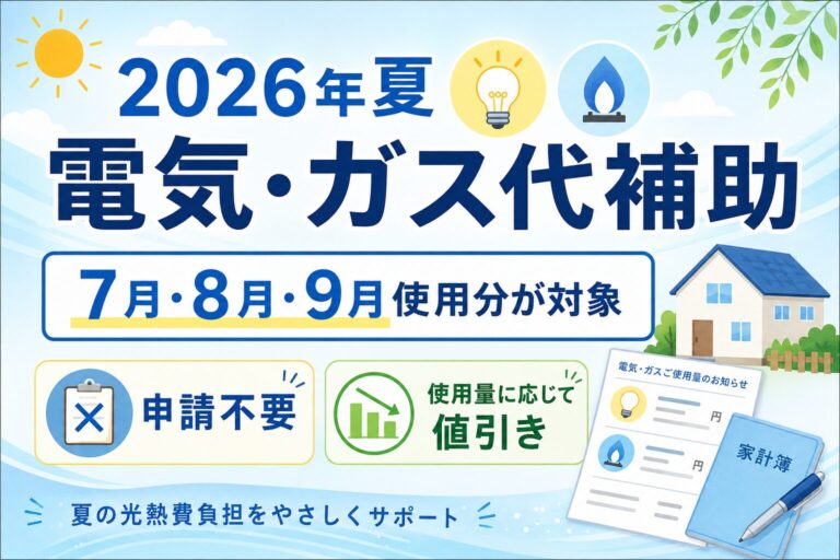 【2026年夏】電気代・ガス代補助はいつから?7月・8月・9月の値引き額と家計への影響 - 節約トレンドニュース